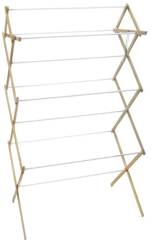 Madison Mill 52.5 in. H x 18.25 in. W x 29.5 in. D Wood Clothes Drying Rack (Pack of 4)