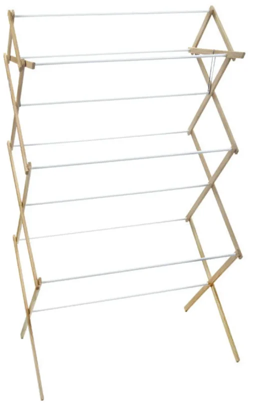 Madison Mill 52.5 in. H x 18.25 in. W x 29.5 in. D Wood Clothes Drying Rack (Pack of 4)