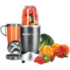 Magic Bullet Nutri Bullet Gray Stainless Steel Blender and Food Processor 24 1 speed
