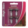 Magic Sliders Silver Steel Adjustable Leveling Glide 4 pk