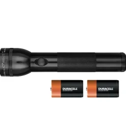 Mag-Lite Aluminum Black 168 lm. D Battery Non-Rechargeable LED Flashlight 2.25 L x 2.25 W x 10 H in.