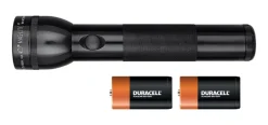 Mag-Lite Aluminum Black 168 lm. D Battery Non-Rechargeable LED Flashlight 2.25 L x 2.25 W x 10 H in.