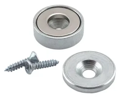 Magnet Source .281 in. L X .875 in. W Silver Super Latch Magnets 23 lb. pull 1 pc