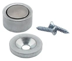 Magnet Source .25 in. L X .5 in. W Silver Super Latch Magnets 6 lb. pull 2 pc