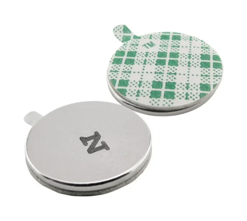 Magnet Source 0.75 in. L X 0.75 in. W Silver Disc Magnets with Adhesive 3.91 lb. pull 5 pc
