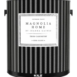 Magnolia Home by Joanna Gaines KILZ Semi-Gloss White Base 3 Styrene Acrylic Cabinet and Trim Paint (Pack of 4)