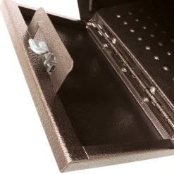 Mail Boss Package Master Modern Galvanized Steel Post Mount Bronze Locking Mailbox