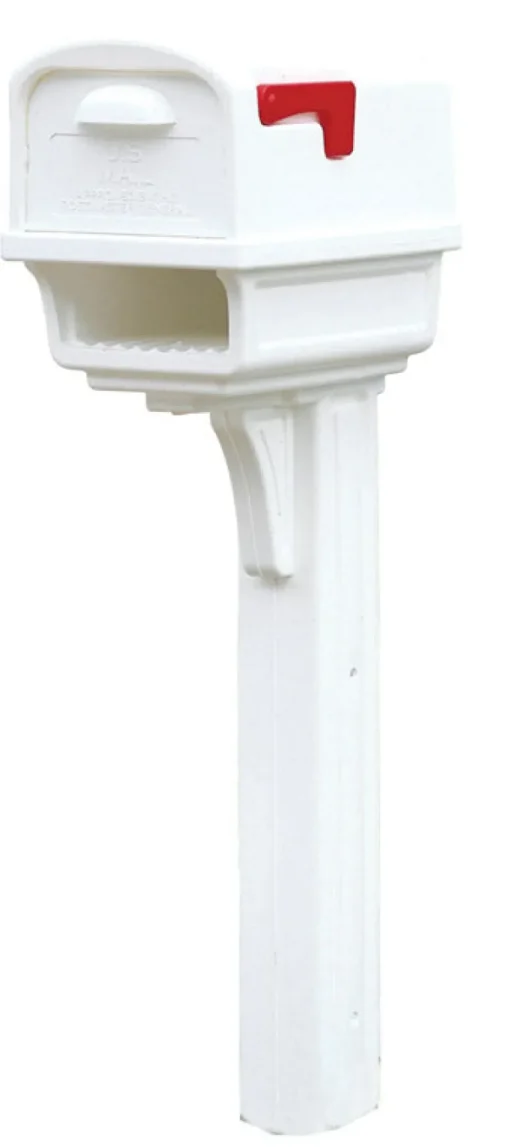 MAILBOX GENTRY COMBO WHT