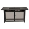 Manhattan LP Gas Fire Pit Table, Charcoal Gray Aluminum, 66 x 36-In.