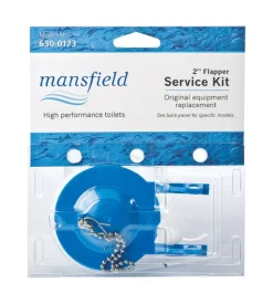 Mansfield Toilet Flapper Blue Rubber For Universal