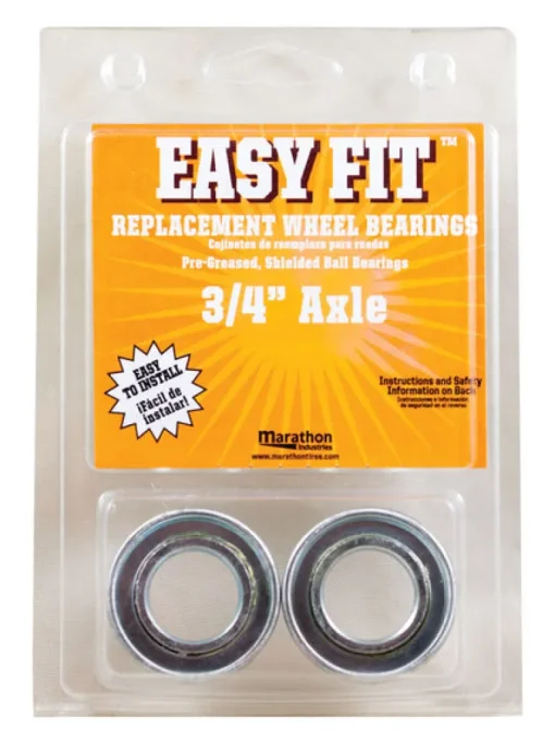Marathon Easy Fit 500 lb. cap. Wheel Bearings Steel 2 pk