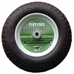 Marathon Universal Fit 8 in. D X 14.5 in. D 300 lb. cap. Centered Wheelbarrow Tire Rubber 1 pk