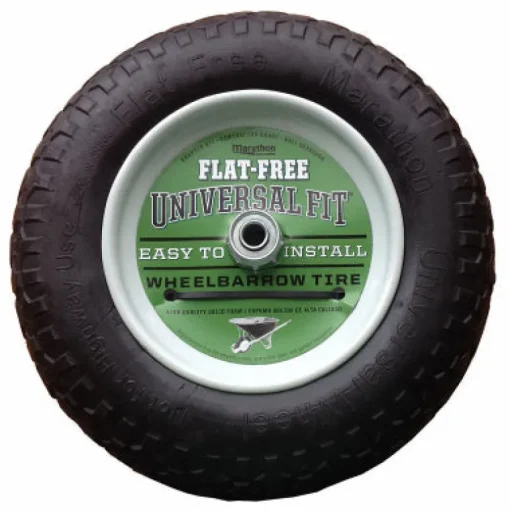 Marathon Universal Fit 8 in. D X 14.5 in. D 300 lb. cap. Centered Wheelbarrow Tire Rubber 1 pk