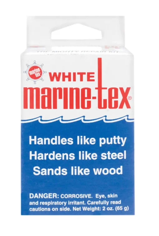 Marine Tex White Resin Epoxy Putty 2 oz.
