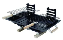 Marsh Allen Hibachi Black Steel Charcoal Table Top Grill 79 H x 15 W x 17 D in.