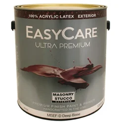 Masonry & Stucco Paint, Deep Base Flat, 1-Gal. (Pack of 2)