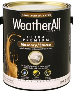 Masonry & Stucco Paint, Flat Tint Base, 1-Gal. (Pack of 2)