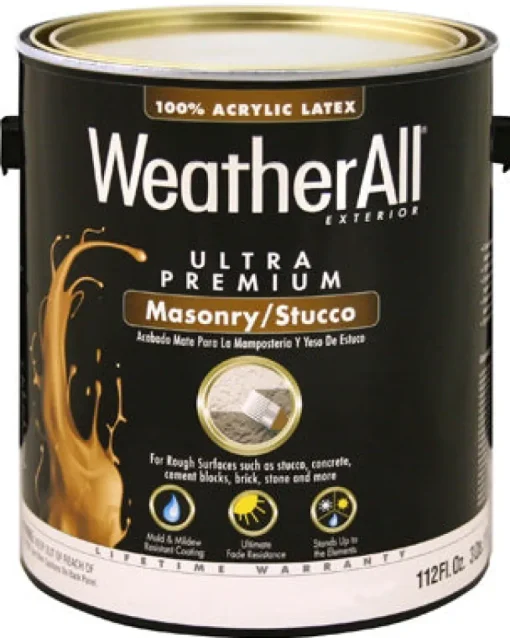 Masonry & Stucco Paint, Flat Tint Base, 1-Gal. (Pack of 2)