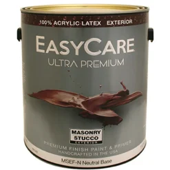 Masonry & Stucco Paint, Neutral Base Flat, 1-Gal. (Pack of 2)