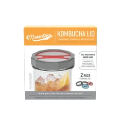 Masontops Kombucha Lids Wide Mouth Kombucha Brewing Lid 2 pk