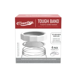 Masontops Tough Band Wide Mouth Canning Rings 4 pk