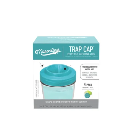 Masontops Trap Cap Regular Mouth Mason Jar Lid 4 pk