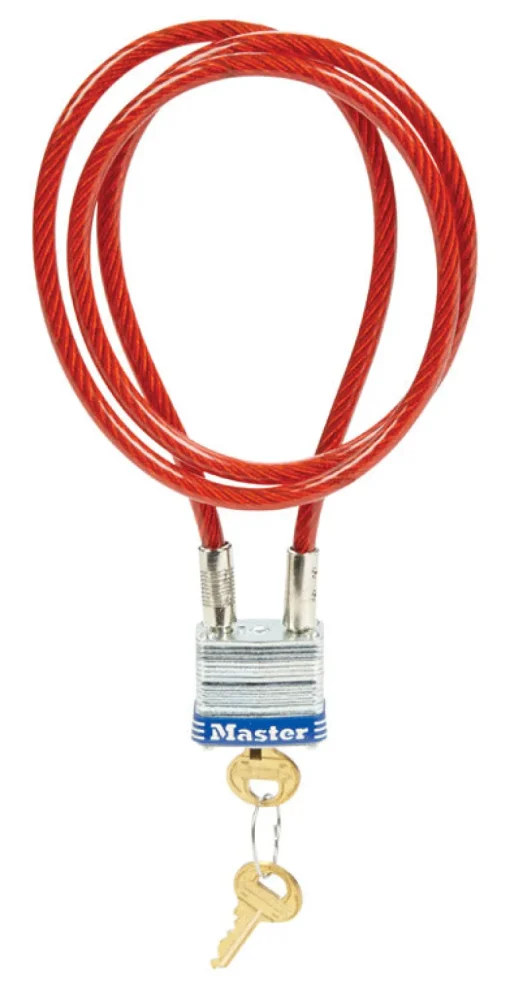 Master Lock 3/16 in. D X 36 in. L Vinyl Coated Steel Locking Cable