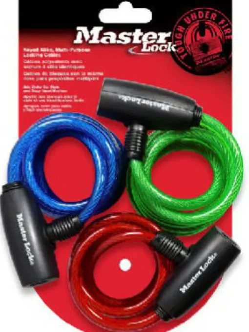 Master Lock 5/16 in. D X 72 in. L Vinyl Coated Steel Locking Cable