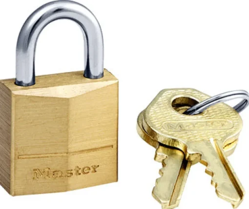 Master Lock 3/4 in. H X 7/16 in. W X 3/4 in. L Brass Pin Cylinder Exterior Padlock