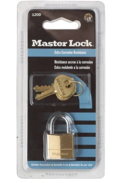 Master Lock 3/4 in. H X 7/16 in. W X 3/4 in. L Brass Pin Cylinder Exterior Padlock