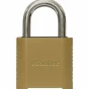 Master Lock 1 in. H X 1-1/8 in. W Laminated Steel 4-Pin Cylinder Exterior Padlock