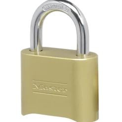 Master Lock 1 in. H X 1-1/8 in. W Laminated Steel 4-Pin Cylinder Exterior Padlock