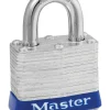 Master Lock 1-5/16 in. H X 1-9/16 in. W Laminated Steel Pin Tumbler Exterior Padlock