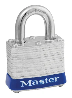 Master Lock 1-5/16 in. H X 1-9/16 in. W Laminated Steel Pin Tumbler Exterior Padlock