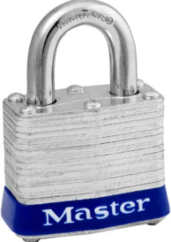 Master Lock 1-5/16 in. H X 1-9/16 in. W Laminated Steel Pin Tumbler Exterior Padlock