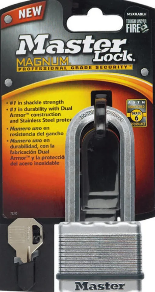 Master Lock 1-7/16 in. H X 2 in. W X 13/16 in. L Steel 4-Pin Cylinder Weather-Resistant Padlock
