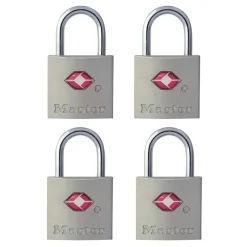 Master Lock 7/8 in. H X 7/16 in. W X 7/8 in. L Steel Key Luggage Lock