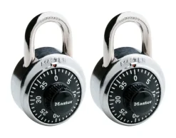 Master Lock 2 in. H X 7/8 in. W X 1-7/8 in. L Steel Anti-Shim Technology Combination Padlock