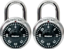 Master Lock 2 in. H X 7/8 in. W X 1-7/8 in. L Steel Anti-Shim Technology Combination Padlock