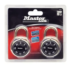 Master Lock 2 in. H X 7/8 in. W X 1-7/8 in. L Steel Anti-Shim Technology Combination Padlock