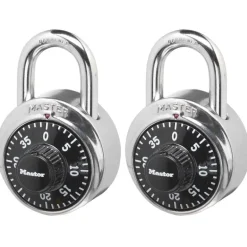 Master Lock 2 in. H X 7/8 in. W X 1-7/8 in. L Steel Anti-Shim Technology Combination Padlock