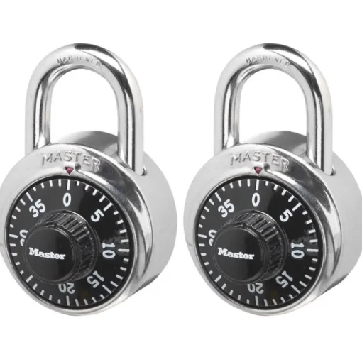 Master Lock 2 in. H X 7/8 in. W X 1-7/8 in. L Steel Anti-Shim Technology Combination Padlock