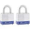 Master Lock 1-5/16 in. H X 1-9/16 in. W Laminated Steel Double Locking Exterior Padlock
