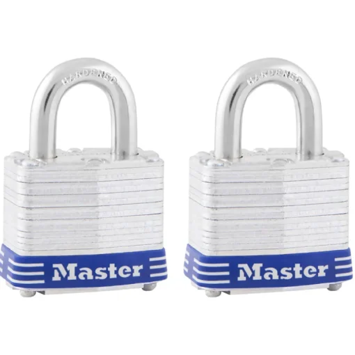 Master Lock 1-5/16 in. H X 1-9/16 in. W Laminated Steel Double Locking Exterior Padlock