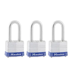 Master Lock 3-3/16 in. H X 1-9/16 in. W X 27/32 in. L Steel 4-Pin Cylinder Exterior Padlock