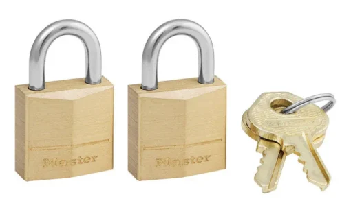 Master Lock 3/4 in. H X 7/16 in. W X 3/4 in. L Brass Pin Cylinder Exterior Padlock