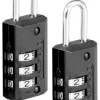 Master Lock 1-1/2 in. H X 1/2 in. W X 1-3/16 in. L Steel 3-Dial Combination Luggage Lock