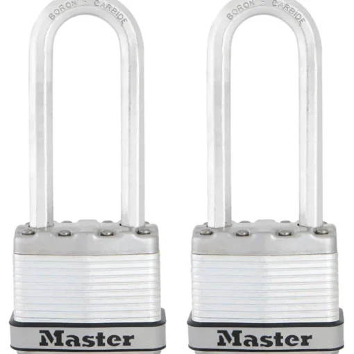 Master Lock 1-9/16 in. H X 11/16 in. W X 1-3/4 in. L Steel Dual Ball Bearing Locking Weather-Resista