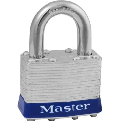 Master Lock 1-5/16 in. H X 1 in. W X 1-3/4 in. L Steel 4-Pin Cylinder Exterior Padlock