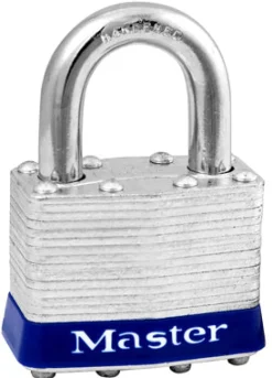Master Lock 1-5/16 in. H X 1 in. W X 1-3/4 in. L Steel 4-Pin Cylinder Exterior Padlock
